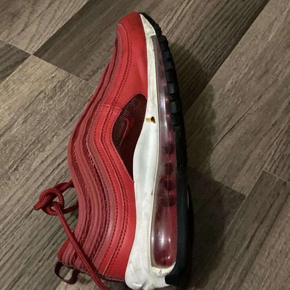 Nike Air Max 97 University Red Gym Red Black CQ9896-600 Womens Size 8.5 - Picture 6 of 12